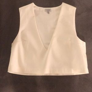 White Tobi cropped blouse